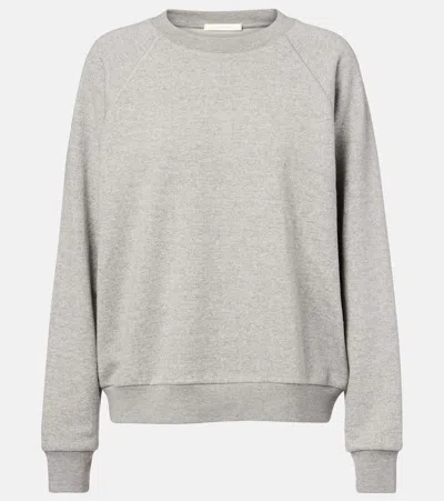 The Row Eulalia Cotton And Cashmere Sweatshirt In Gray
