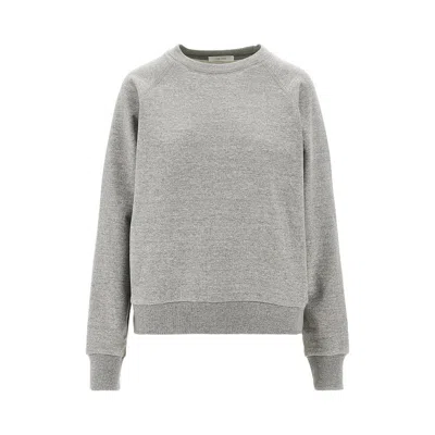 The Row 'eulalia' Cotton And Cashmere Sweatshirt In Gray