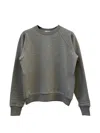 The Row Eulalia French Terry Cashmere Sweatshirt In Gray