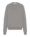 The Row Eulalia French Terry Cashmere Sweatshirt In Gray