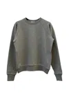 The Row Eulalia French Terry Cashmere Sweatshirt In Gray