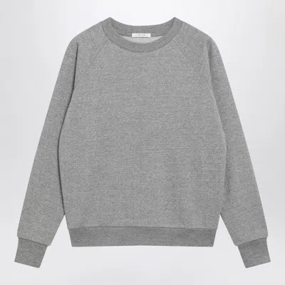THE ROW THE ROW EULALIA SWEATSHIRT IN GREY MÉLANGE CASHMERE BLEND