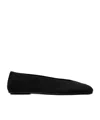 The Row Eva Two Flat Ballet Shoes In Black