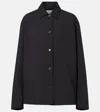 The Row Evadne Technical Overshirt In Black
