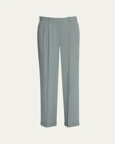 THE ROW EVERHART PLEATED STRAIGHT-LEG PANTS