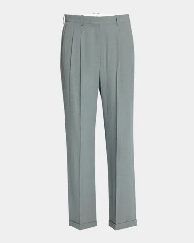 THE ROW EVERHART PLEATED STRAIGHT-LEG PANTS