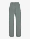 The Row Everhart Pleated Virgin Wool Blend Gabardine Straight Leg Pants