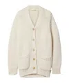 The Row Evesham Wool Button-front Cardigan In White