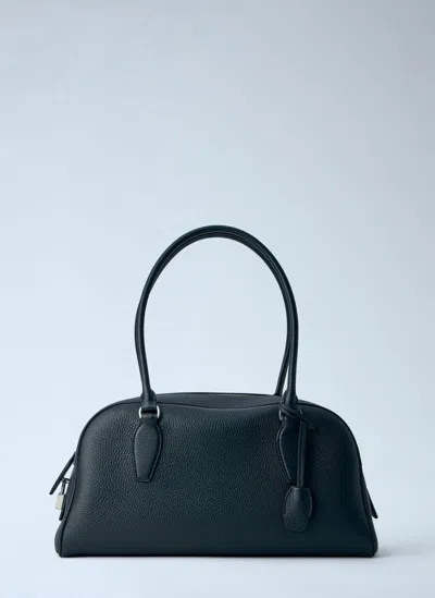 The Row E/w India Handbag In Black