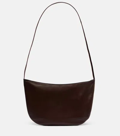 The Row Ew Izzy Medium Leather Shoulder Bag In Brown