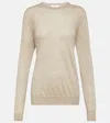 The Row Gouli Cashmere And Silk Sweater In Sand