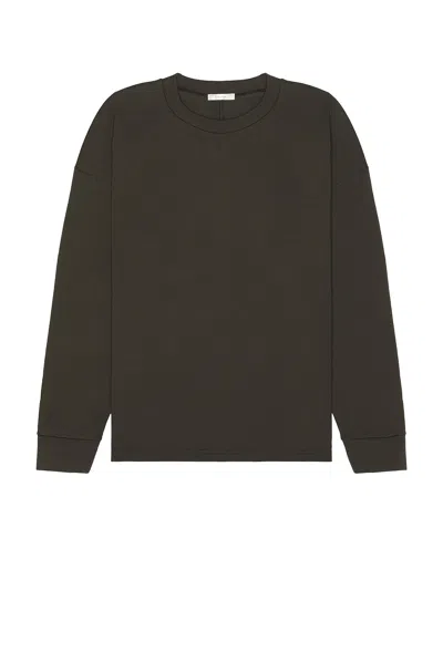 The Row Ezan Cotton-jersey Sweatshirt In Green