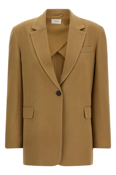 The Row 'ezri' Blazer In Sand