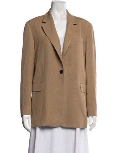 Pre-owned The Row Ezri Silk Blazer In Neutrals