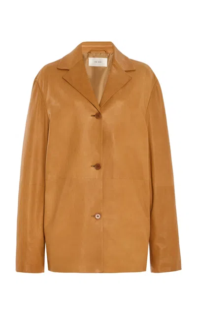 The Row Fabian Leather Jacket