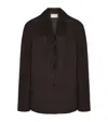 The Row Fabian Suede Jacket In Brown