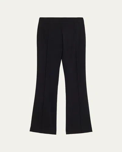 The Row Fabien Wool-stretch Bootcut Pants In Black