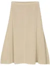 The Row Harley Stretch-knit Midi Skirt In Neutrals