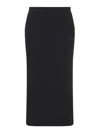 The Row Kavi Skirt Calf-length High-waisted Maxi Length In Black