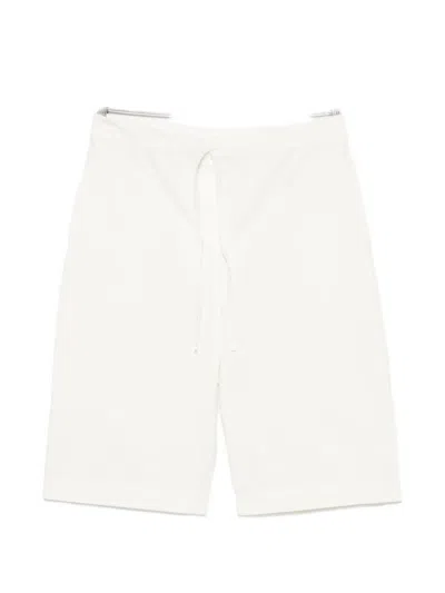 The Row Faldra Drawstring-waist Knee-length Shorts In White