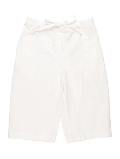Pre-owned The Row Faldra Knee-length Shorts In White