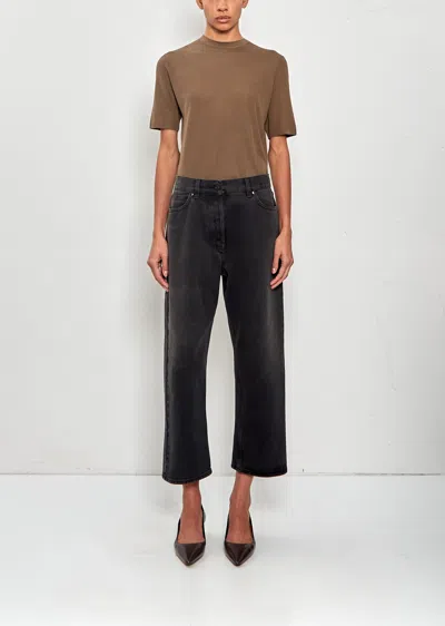 The Row Falesia Cotton Jean In Black