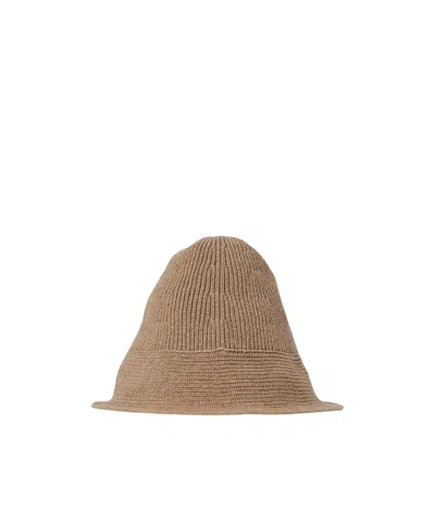 The Row Falken Pure Wool And Cotton Hat In Brown