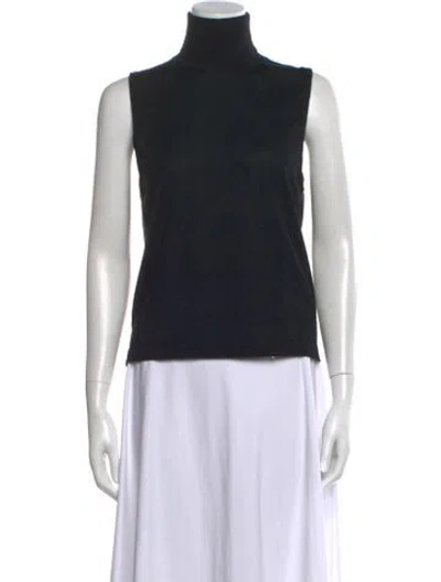 Pre-owned The Row 'falun' Cashmere Top In Black