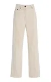 The Row Fargo Rigid High-rise Straight-leg Jeans In Neutral