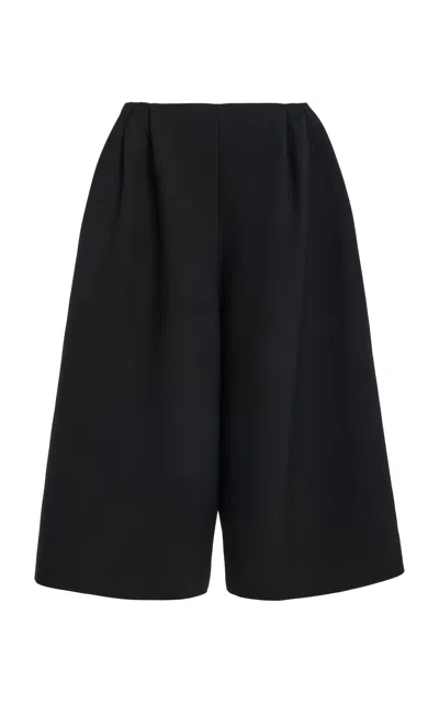 The Row Fauna Wool Shorts In Black