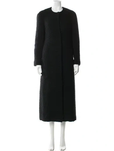Pre-owned The Row Faux Fur Coat In Black