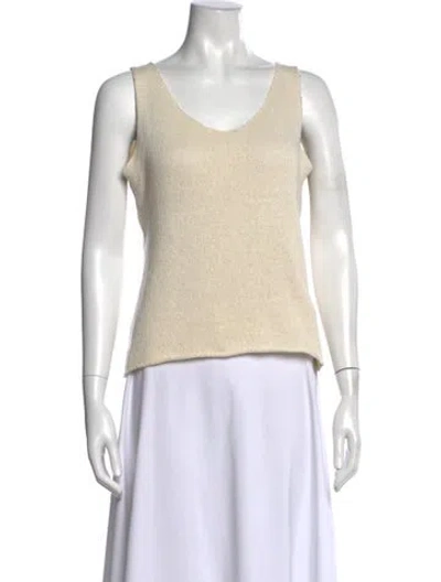 Pre-owned The Row Favana Silk Sweater In Neutrals