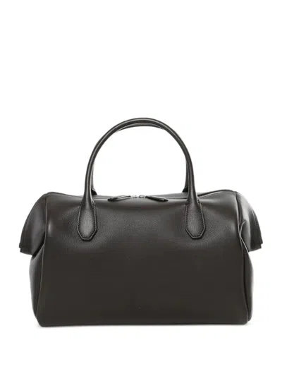 The Row Faye Bowling Bag Brown In Gray