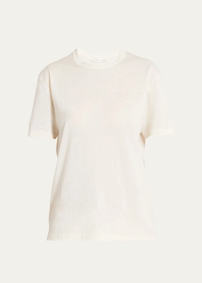 The Row Fayola Cashmere Top In Ivory