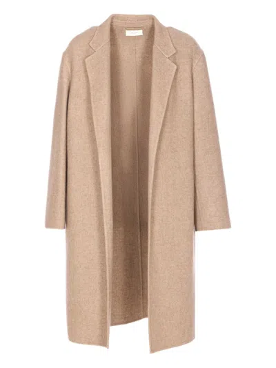 The Row Fedra Cashmere Coat In Neutral