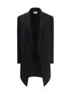 The Row Fedra Shawl-lapel Coat In Black