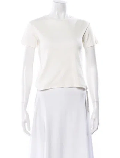 Pre-owned The Row 'fedra' Crew Neck T-shirt In White