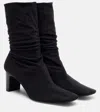 The Row Felice Ankle Boots In Black
