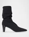 The Row Felice Stretch Neoprene Boots In Black