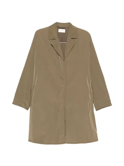 The Row Felixa Collared Coat In Brown