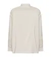 The Row Feme Silk Stripe Shirt In White
