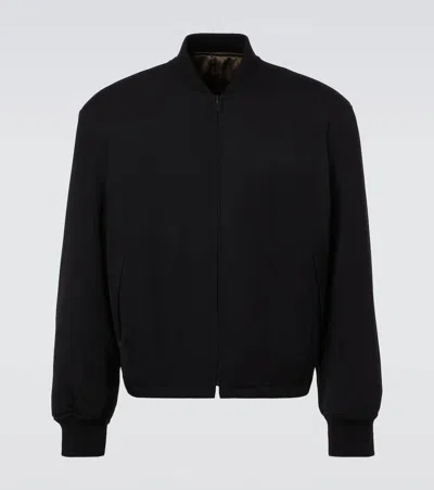 THE ROW FENN REVERSIBLE WOOL BOMBER JACKET