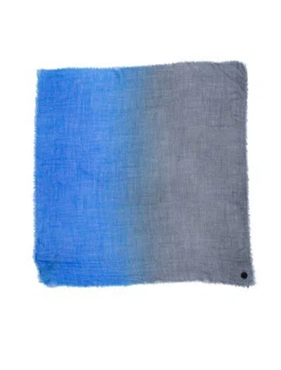Pre-owned The Row Festival Quadri Cashmere Scarf W/ Tags In Blue