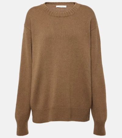 The Row Fiji Cashmere Jumper In Oak Brown