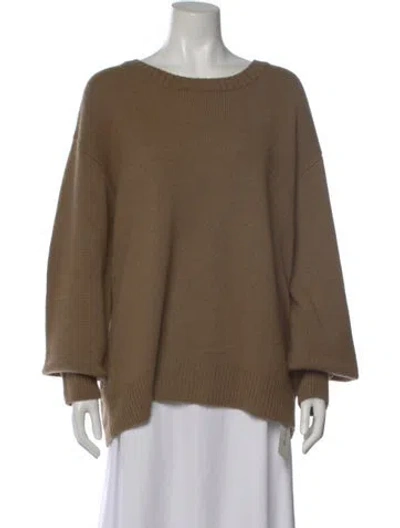 Pre-owned The Row Fiji Wool Sweater In Brown