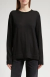 The Row Filippa Wool Sweater In Black
