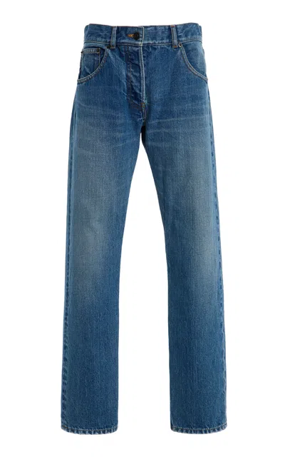 The Row Fima Rigid Low-rise Straight-leg Jeans In Blue