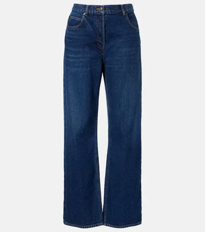 The Row Finbar Wide-leg Jeans In Blue