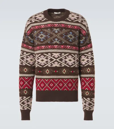 The Row Finny Cashmere, Silk, And Mohair Sweater In Multicoloured