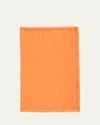 The Row Fioko Fuzzy Edge Cashmere Scarf In Orange